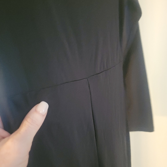 Black Bodycon Jumpsuit Romper, Large - Picture 5 of 8